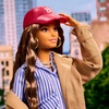image:imageBarbie Signature Collectible Barbiestyle Fashion Doll Fashion Week Doll New York Street Style Clothes with Blue Dress Brown Coat and Accessories