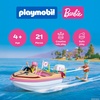image:imagePlaymobil  Barbie x Barbie Adventure Boat  Speedboat with Barbie amp Ken  Malibu Summer Vibes amp Water Adventure  Creative Playset for Children Aged 4  72122