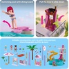 image:imagePlaymobil  Barbie x Barbie Waterpark  Summer Adventure with Barbie Nikki amp Daisy  Large Water Park with Real Water Slides amp Pool  for Children Aged 4  72120