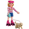 image:imagePlaymobil  x Barbie Malibu  Roller Skate Set with Barbie Puppy Taffy amp Convertible Sneakers  for Children Aged 4  72126