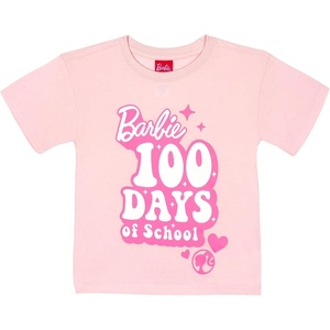 image:imageBarbie Girls Short Sleeve TShirt Toddler to Big Kid100 Days of School Pink