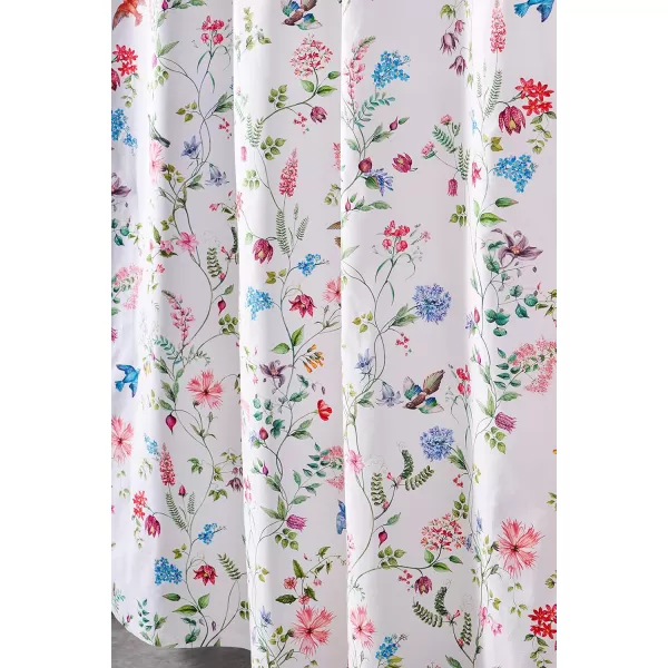 Maison d Hermine Shower Curtain 100 Cotton One Panel Darkening Bath Shower Curtains 70 Inch x72 Inch Easy Hanging with 12 Button Holes for Bathrooms Sweet Marbles2  Neo Ipomee