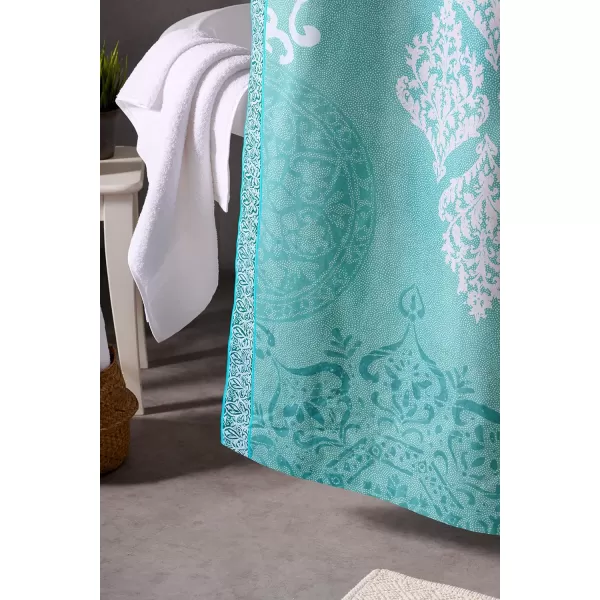 Maison d Hermine Shower Curtain 100 Cotton One Panel Darkening Bath Shower Curtains 70 Inch x72 Inch Easy Hanging with 12 Button Holes for Bathrooms Sweet Marbles15  Versailles