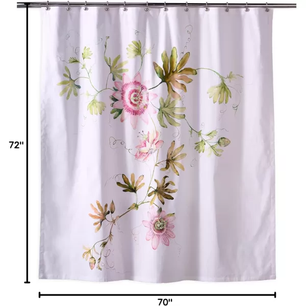 Maison d Hermine Shower Curtain 100 Cotton One Panel Darkening Bath Shower Curtains 70 Inch x72 Inch Easy Hanging with 12 Button Holes for Bathrooms Sweet Marbles14  Passion