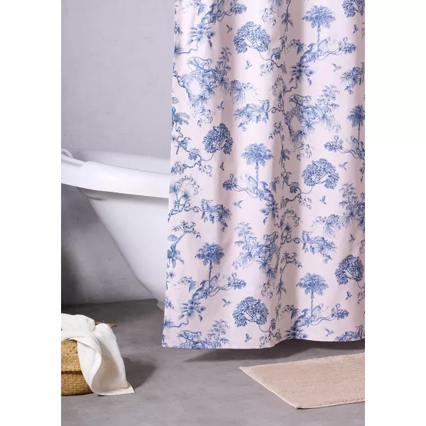 Maison d Hermine Shower Curtain 100 Cotton One Panel Darkening Bath Shower Curtains 70 Inch x72 Inch Easy Hanging with 12 Button Holes for Bathrooms Sweet Marbles4  Bonobo