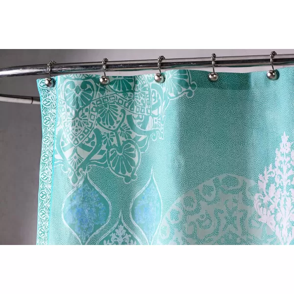 Maison d Hermine Shower Curtain 100 Cotton One Panel Darkening Bath Shower Curtains 70 Inch x72 Inch Easy Hanging with 12 Button Holes for Bathrooms Sweet Marbles15  Versailles