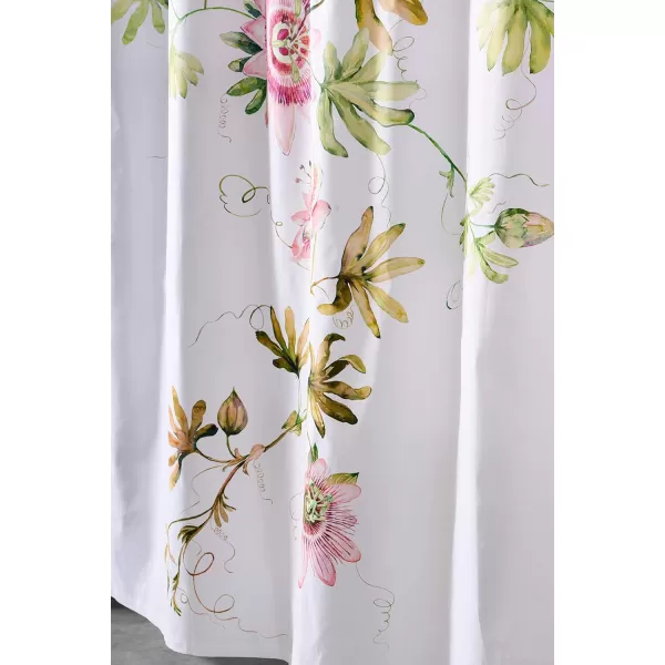 Maison d Hermine Shower Curtain 100 Cotton One Panel Darkening Bath Shower Curtains 70 Inch x72 Inch Easy Hanging with 12 Button Holes for Bathrooms Sweet Marbles14  Passion