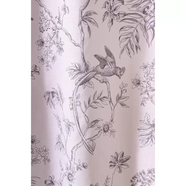 Maison d Hermine Shower Curtain 100 Cotton One Panel Darkening Bath Shower Curtains 70 Inch x72 Inch Easy Hanging with 12 Button Holes for Bathrooms Sweet Marbles17  Jouy Paradis