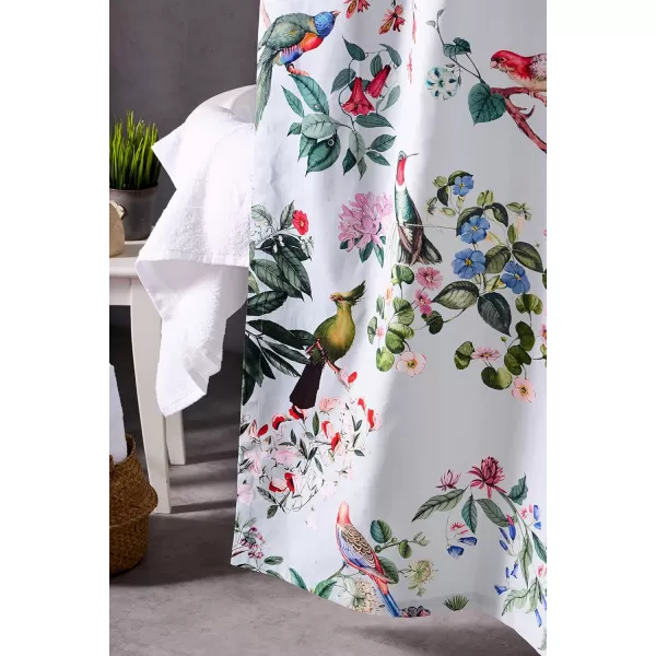 Maison d Hermine Shower Curtain 100 Cotton One Panel Darkening Bath Shower Curtains 70 Inch x72 Inch Easy Hanging with 12 Button Holes for Bathrooms Sweet Marbles25  Eden