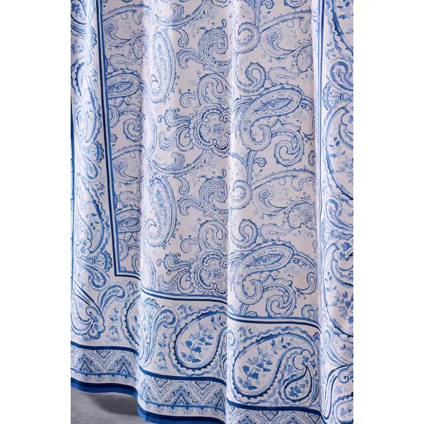 Maison d Hermine Shower Curtain 100 Cotton One Panel Darkening Bath Shower Curtains 70 Inch x72 Inch Easy Hanging with 12 Button Holes for Bathrooms Sweet Marbles20  Palatial Paisley