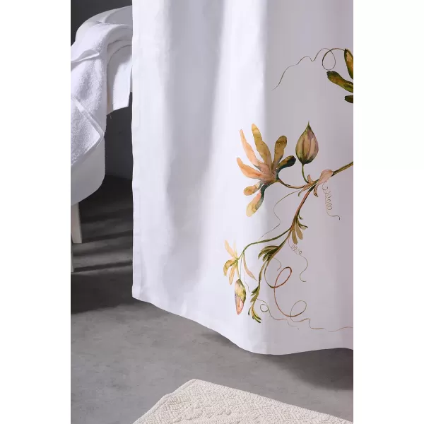 Maison d Hermine Shower Curtain 100 Cotton One Panel Darkening Bath Shower Curtains 70 Inch x72 Inch Easy Hanging with 12 Button Holes for Bathrooms Sweet Marbles14  Passion