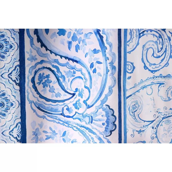 Maison d Hermine Shower Curtain 100 Cotton One Panel Darkening Bath Shower Curtains 70 Inch x72 Inch Easy Hanging with 12 Button Holes for Bathrooms Sweet Marbles20  Palatial Paisley