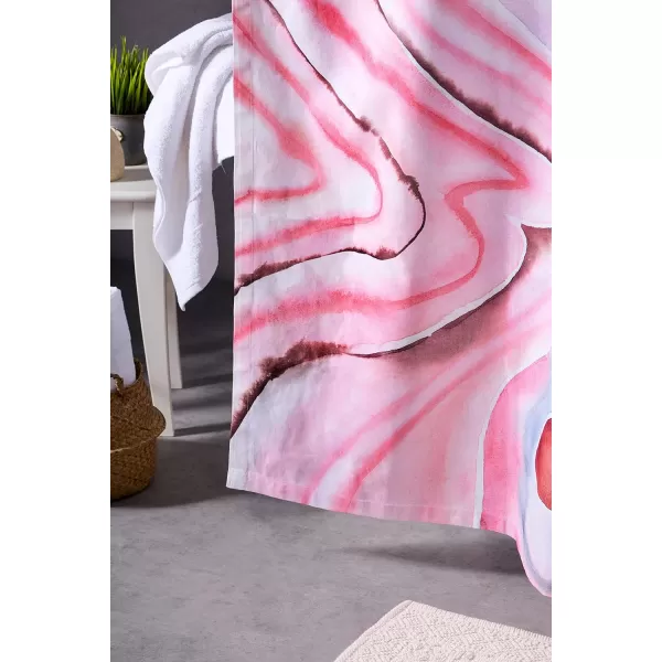 Maison d Hermine Shower Curtain 100 Cotton One Panel Darkening Bath Shower Curtains 70 Inch x72 Inch Easy Hanging with 12 Button Holes for Bathrooms Sweet Marbles22  Pale Garden  Sweet Marbles