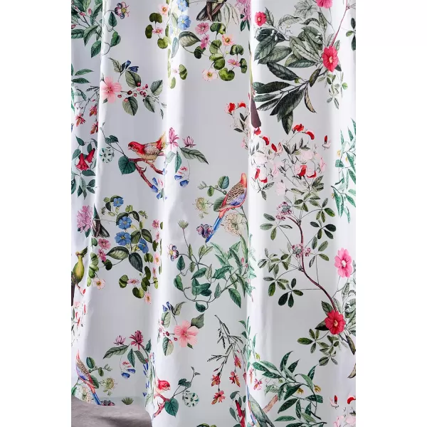 Maison d Hermine Shower Curtain 100 Cotton One Panel Darkening Bath Shower Curtains 70 Inch x72 Inch Easy Hanging with 12 Button Holes for Bathrooms Sweet Marbles25  Eden