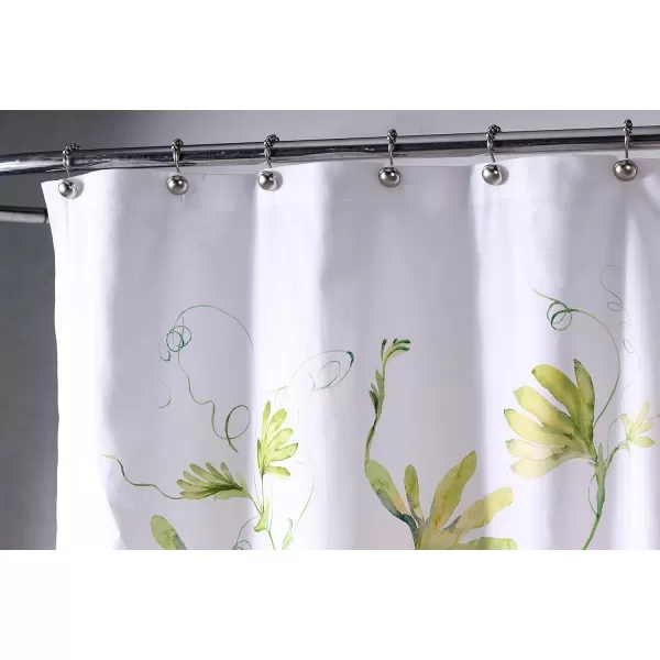 Maison d Hermine Shower Curtain 100 Cotton One Panel Darkening Bath Shower Curtains 70 Inch x72 Inch Easy Hanging with 12 Button Holes for Bathrooms Sweet Marbles14  Passion