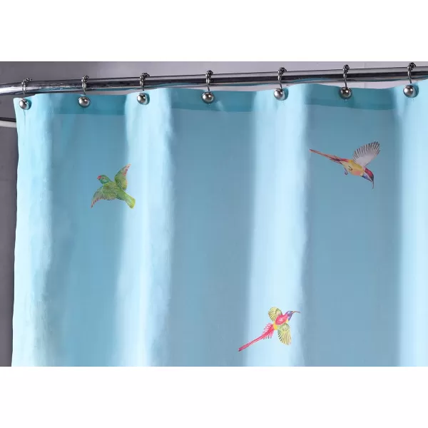 Maison d Hermine Shower Curtain 100 Cotton One Panel Darkening Bath Shower Curtains 70 Inch x72 Inch Easy Hanging with 12 Button Holes for Bathrooms Sweet Marbles5  Paradisio