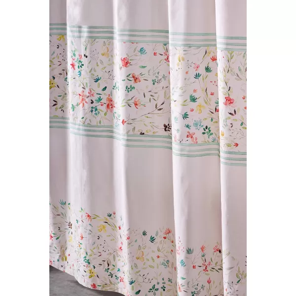 Maison d Hermine Shower Curtain 100 Cotton One Panel Darkening Bath Shower Curtains 70 Inch x72 Inch Easy Hanging with 12 Button Holes for Bathrooms Sweet Marbles13  Colmar