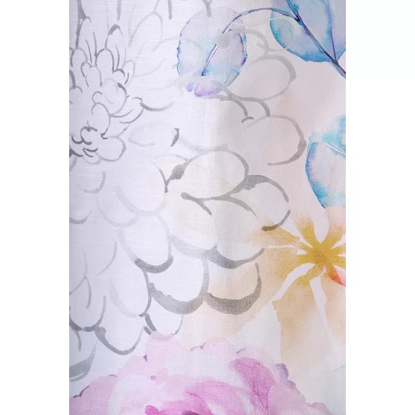Maison d Hermine Shower Curtain 100 Cotton One Panel Darkening Bath Shower Curtains 70 Inch x72 Inch Easy Hanging with 12 Button Holes for Bathrooms Sweet Marbles18  Floral