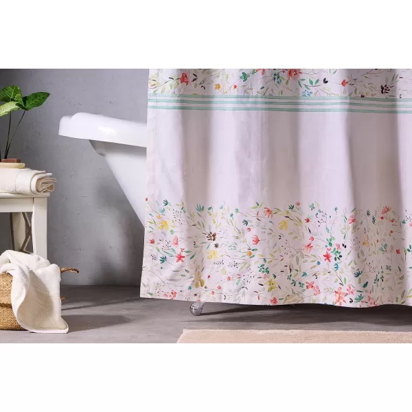 Maison d Hermine Shower Curtain 100 Cotton One Panel Darkening Bath Shower Curtains 70 Inch x72 Inch Easy Hanging with 12 Button Holes for Bathrooms Sweet Marbles13  Colmar