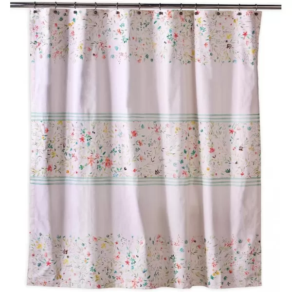 Maison d Hermine Shower Curtain 100 Cotton One Panel Darkening Bath Shower Curtains 70 Inch x72 Inch Easy Hanging with 12 Button Holes for Bathrooms Sweet Marbles13  Colmar
