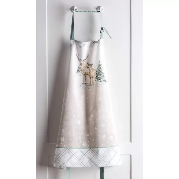 Maison d Hermine 100 Cotton Kitchen Apron Adjustable Neck Strap Apron for Women Men Chef Cooking 2750x315016  Deer in the Woods Without Pocket