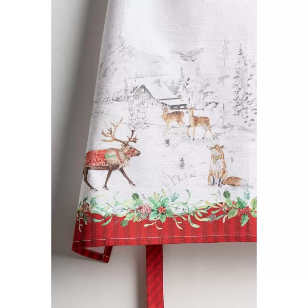 Maison d Hermine 100 Cotton Kitchen Apron Adjustable Neck Strap Apron for Women Men Chef Cooking 2750x315032  Christmas Tradition