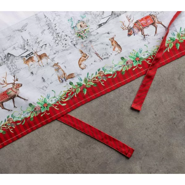 Maison d Hermine 100 Cotton Kitchen Apron Adjustable Neck Strap Apron for Women Men Chef Cooking 2750x315032  Christmas Tradition