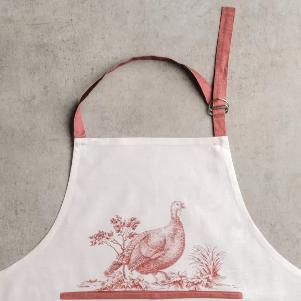 Maison d Hermine 100 Cotton Kitchen Apron Adjustable Neck Strap Apron for Women Men Chef Cooking 2750x315035  Holy Jouy  Brown