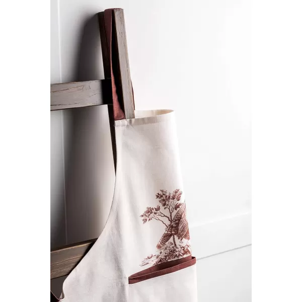 Maison d Hermine 100 Cotton Kitchen Apron Adjustable Neck Strap Apron for Women Men Chef Cooking 2750x315035  Holy Jouy  Brown