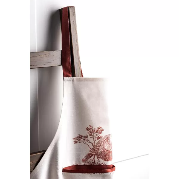 Maison d Hermine 100 Cotton Kitchen Apron Adjustable Neck Strap Apron for Women Men Chef Cooking 2750x315038  Holy Jouy  Red