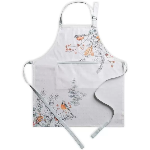 Maison d Hermine 100 Cotton Kitchen Apron Adjustable Neck Strap Apron for Women Men Chef Cooking 2750x315013  Whitish Shabby Chique