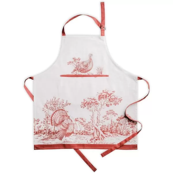 Maison d Hermine 100 Cotton Kitchen Apron Adjustable Neck Strap Apron for Women Men Chef Cooking 2750x315038  Holy Jouy  Red