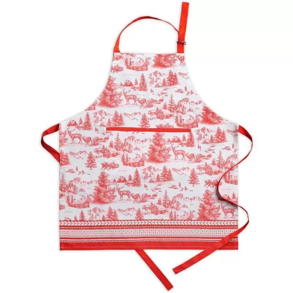 Maison d Hermine 100 Cotton Kitchen Apron Adjustable Neck Strap Apron for Women Men Chef Cooking 2750x315046  Winter Jouy