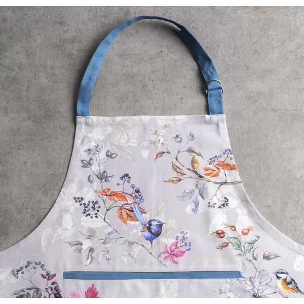 Maison d Hermine 100 Cotton Kitchen Apron Adjustable Neck Strap Apron for Women Men Chef Cooking 2750x315003  Equinoxe  Grey