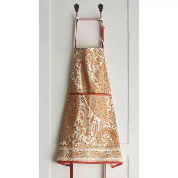 Maison d Hermine 100 Cotton Kitchen Apron Adjustable Neck Strap Apron for Women Men Chef Cooking 2750x315008  Kashmir Paisley