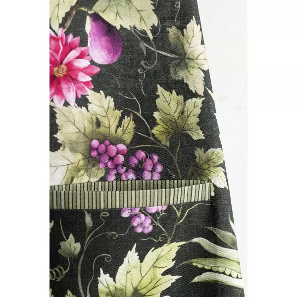 Maison d Hermine 100 Cotton Kitchen Apron Adjustable Neck Strap Apron for Women Men Chef Cooking 2750x315011  Pumpkin Garden  Dark Green