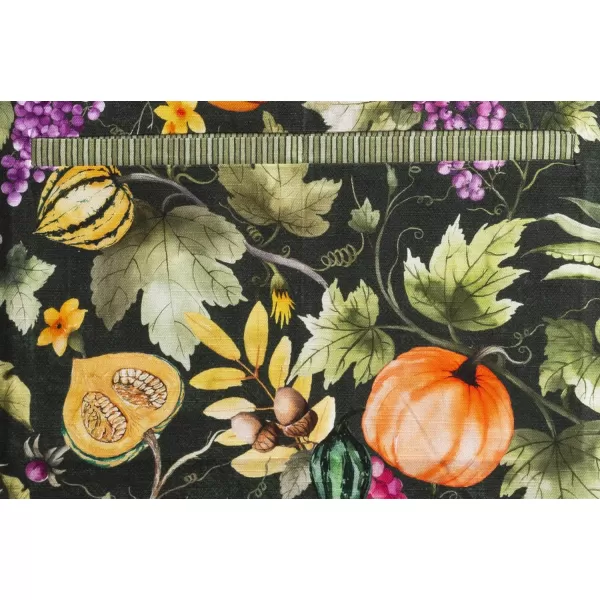 Maison d Hermine 100 Cotton Kitchen Apron Adjustable Neck Strap Apron for Women Men Chef Cooking 2750x315011  Pumpkin Garden  Dark Green