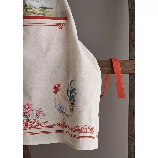 Maison d Hermine 100 Cotton Kitchen Apron with an Adjustable Neck with Long Ties for Women Men Chef02  Campagne