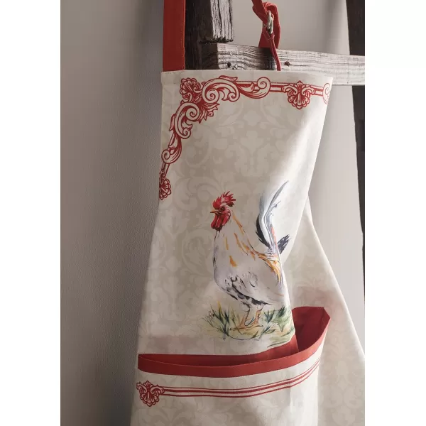 Maison d Hermine 100 Cotton Kitchen Apron with an Adjustable Neck with Long Ties for Women Men Chef02  Campagne