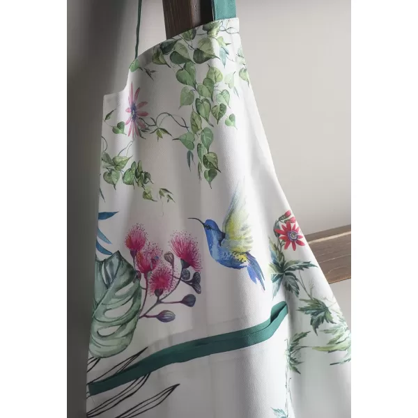 Maison d Hermine 100 Cotton Kitchen Apron with an Adjustable Neck with Long Ties for Women Men Chef03  Tropiques