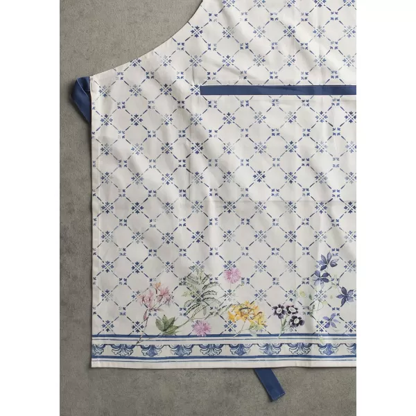 Maison d Hermine 100 Cotton Kitchen Apron with an Adjustable Neck with Long Ties for Women Men Chef05  Faience