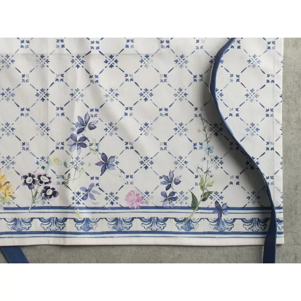 Maison d Hermine 100 Cotton Kitchen Apron with an Adjustable Neck with Long Ties for Women Men Chef05  Faience