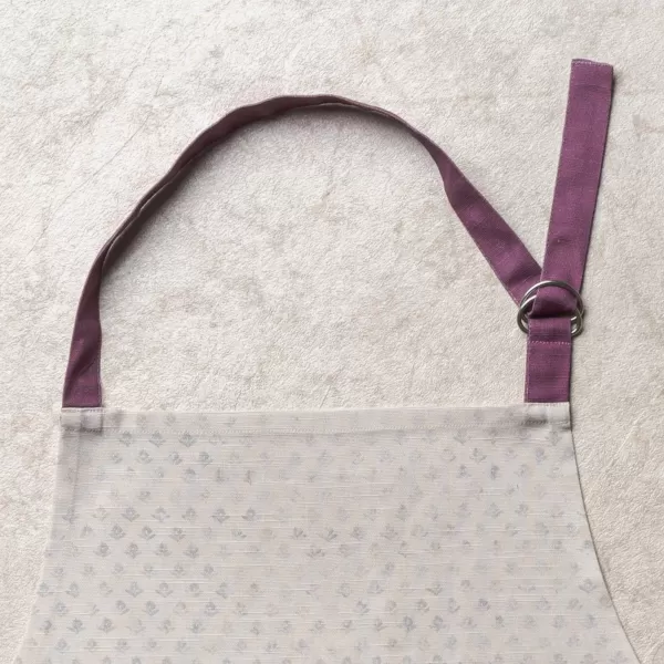 Maison d Hermine 100 Cotton Kitchen Apron with an Adjustable Neck with Long Ties for Women Men Chef10  Fanny Lavender