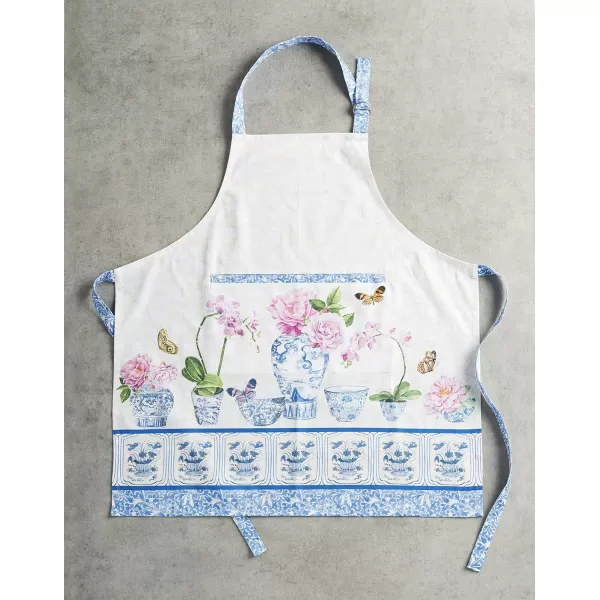 Maison d Hermine 100 Cotton Kitchen Apron with an Adjustable Neck with Long Ties for Women Men Chef11  Canton