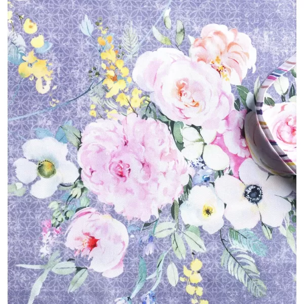 Maison d Hermine 100 Cotton Kitchen Apron with an Adjustable Neck with Long Ties for Women Men Chef13  Sweet Rose Lavender  Lush