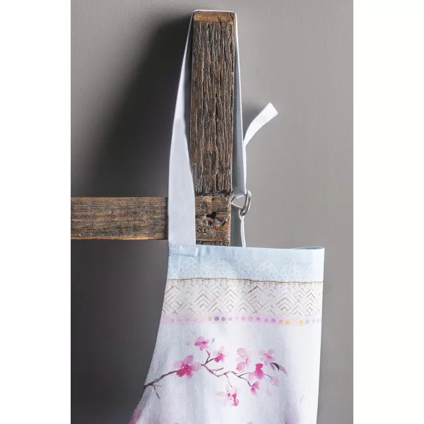 Maison d Hermine 100 Cotton Kitchen Apron with an Adjustable Neck with Long Ties for Women Men Chef15  Blossoms in Spring