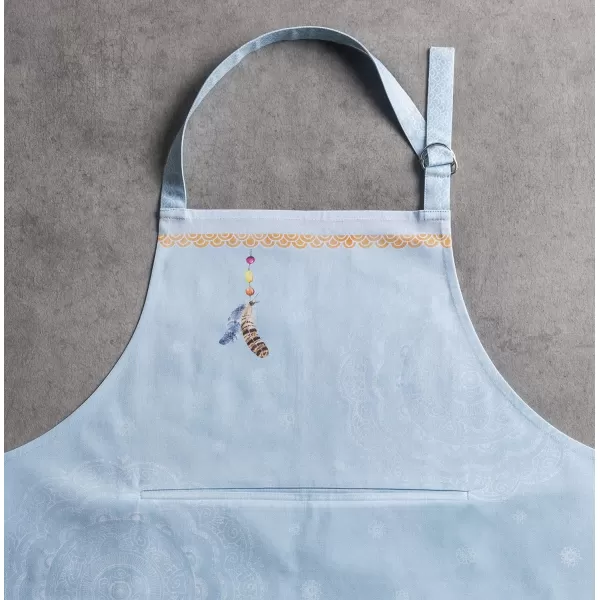 Maison d Hermine 100 Cotton Kitchen Apron with an Adjustable Neck with Long Ties for Women Men Chef17  Ibiza