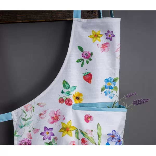 Maison d Hermine 100 Cotton Kitchen Apron with an Adjustable Neck with Long Ties for Women Men Chef20  Giverny