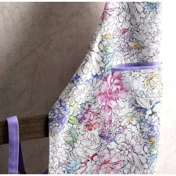 Maison d Hermine 100 Cotton Kitchen Apron with an Adjustable Neck with Long Ties for Women Men Chef22  Floral Love