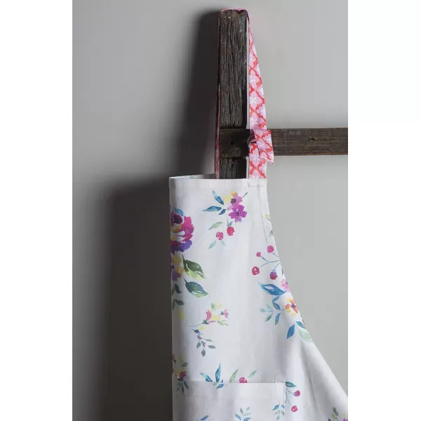 Maison d Hermine 100 Cotton Kitchen Apron with an Adjustable Neck with Long Ties for Women Men Chef27  Rose Garden